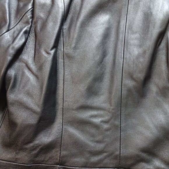 Liz Claiborne black Blazer, 100% Leather, size M - Picture 11 of 13